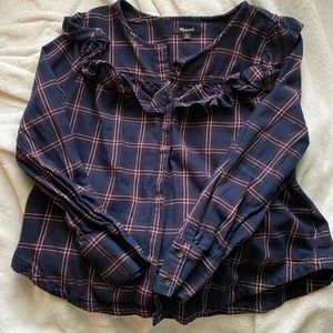 Madewell Flannel Blouse